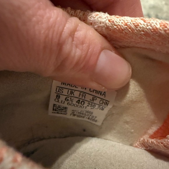 Adidas | Pure boost pink and white sneakers size 8 - Picture 5 of 10